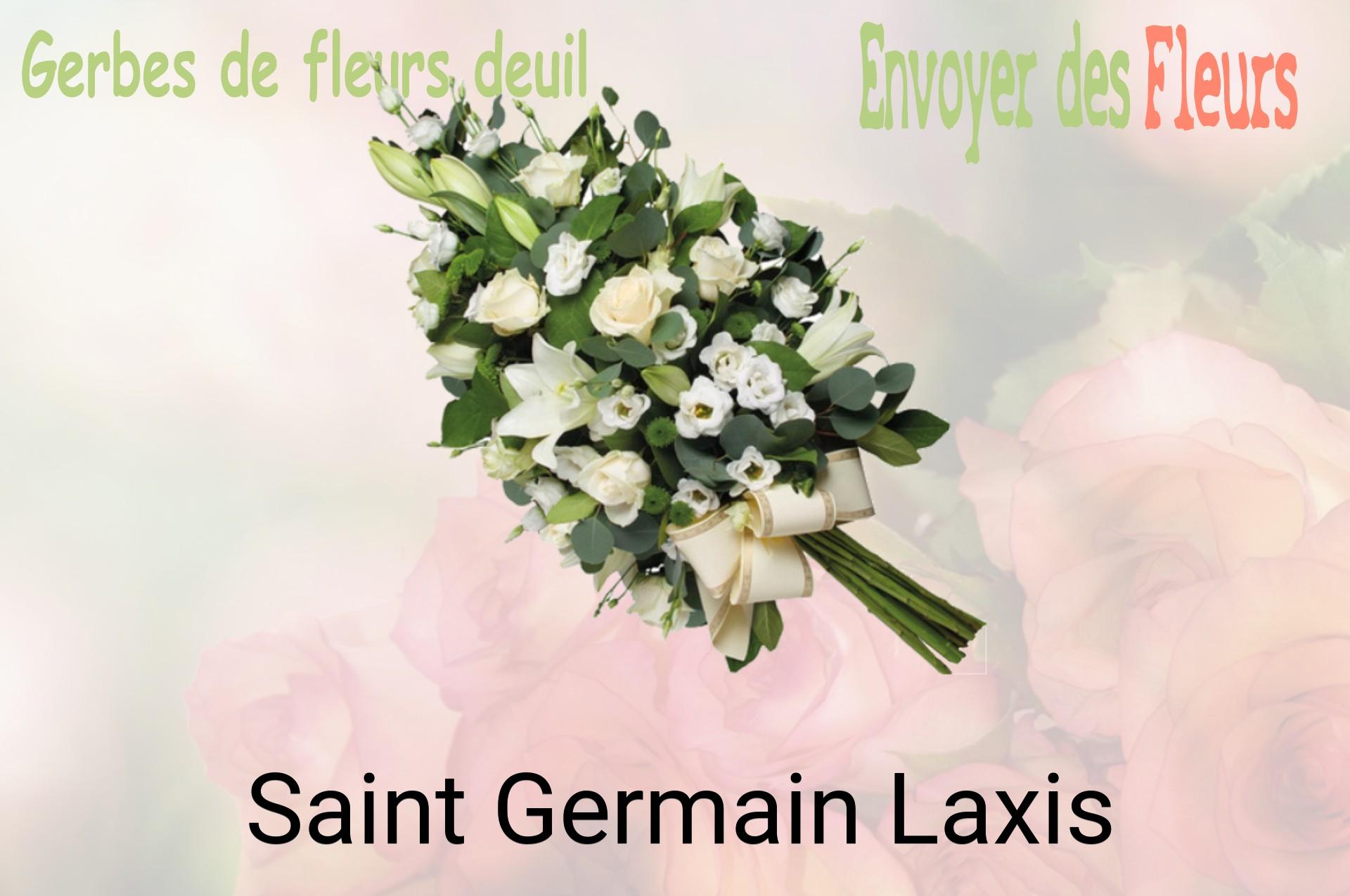 Gerbe de fleurs de deuil livrée à Saint-Germain-Laxis